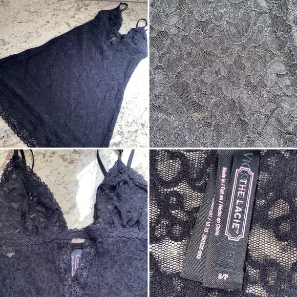 Victorias Secret The Lacy Teddy Camisole Chemise Slip Nightie Small NWOT - Picture 1 of 11